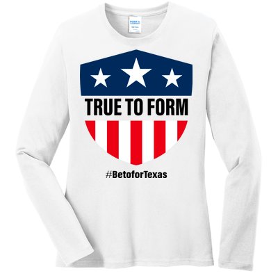 True To Form Beto for Texas American Shield Ladies Long Sleeve Shirt