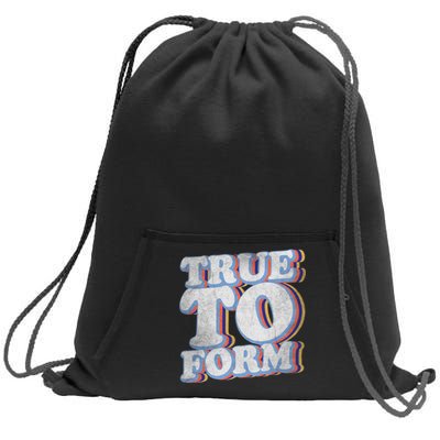 True To Form Retro Beto Sweatshirt Cinch Pack Bag