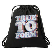 True To Form Retro Beto Drawstring Bag