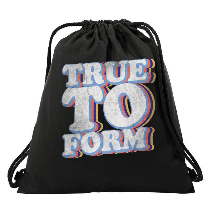 True To Form Retro Beto Drawstring Bag