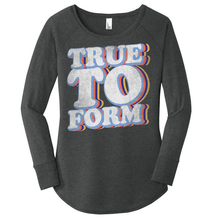 True To Form Retro Beto Women's Perfect Tri Tunic Long Sleeve Shirt