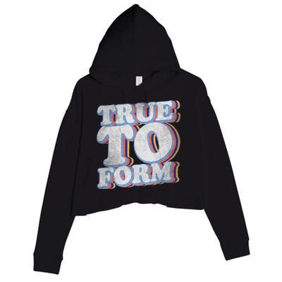 True To Form Retro Beto Crop Fleece Hoodie