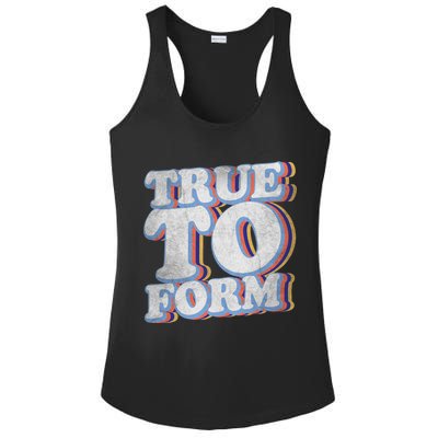 True To Form Retro Beto Ladies PosiCharge Competitor Racerback Tank