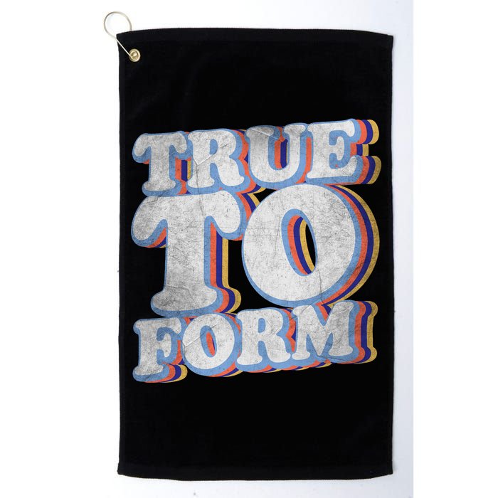 True To Form Retro Beto Golf Towel