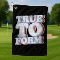 True To Form Retro Beto Golf Towel
