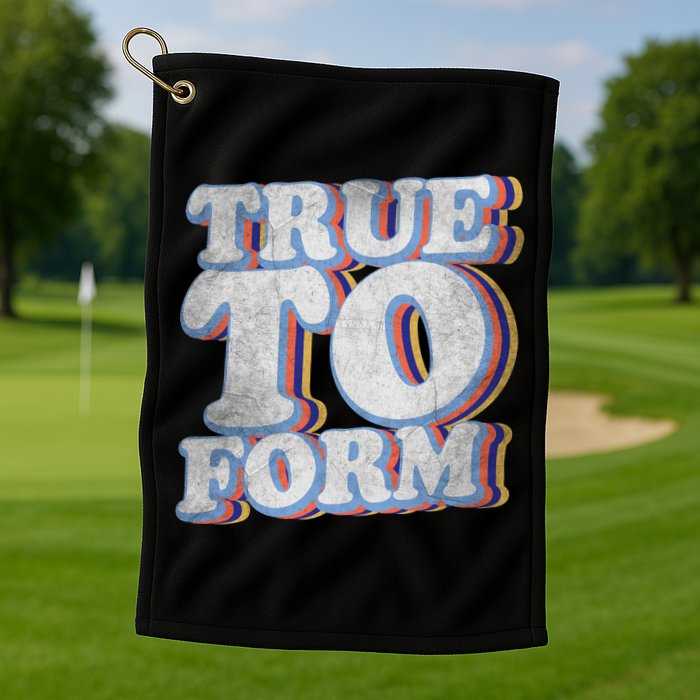 True To Form Retro Beto Golf Towel