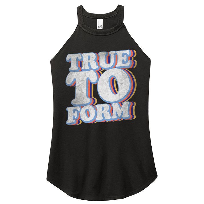 True To Form Retro Beto Women's Perfect Tri Rocker Tank