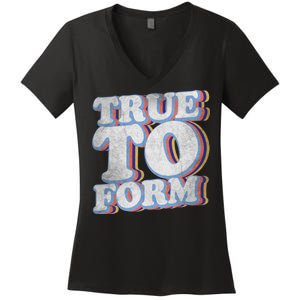 True To Form Retro Beto Women's V-Neck T-Shirt