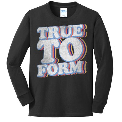 True To Form Retro Beto Kids Long Sleeve Shirt