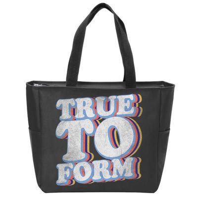 True To Form Retro Beto Zip Tote Bag