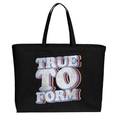 True To Form Retro Beto Cotton Canvas Jumbo Tote