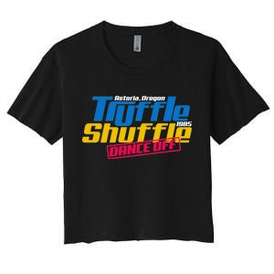 Truffle Shuffle Dance Off 1985 Women's Crop Top Tee