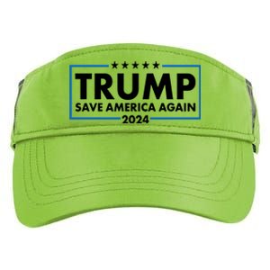 Trumo Save America Again 2024 Election Logo Adult Drive Performance Visor