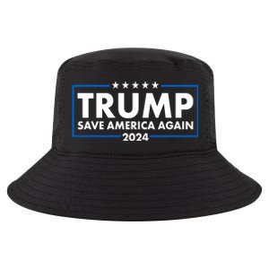 Trumo Save America Again 2024 Election Logo Cool Comfort Performance Bucket Hat