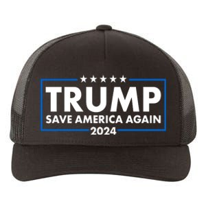 Trumo Save America Again 2024 Election Logo Yupoong Adult 5-Panel Trucker Hat