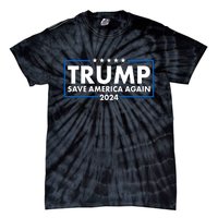 Trumo Save America Again 2024 Election Logo Tie-Dye T-Shirt