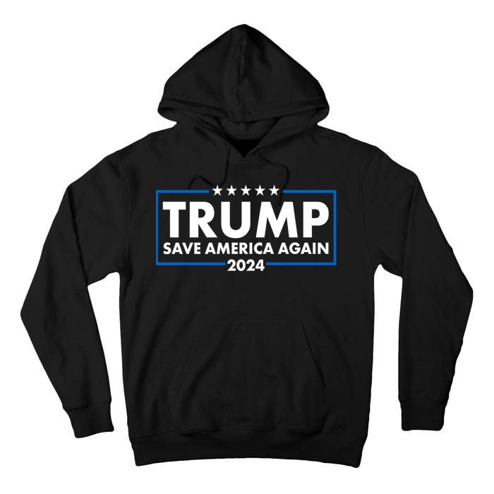 Trumo Save America Again 2024 Election Logo Tall Hoodie