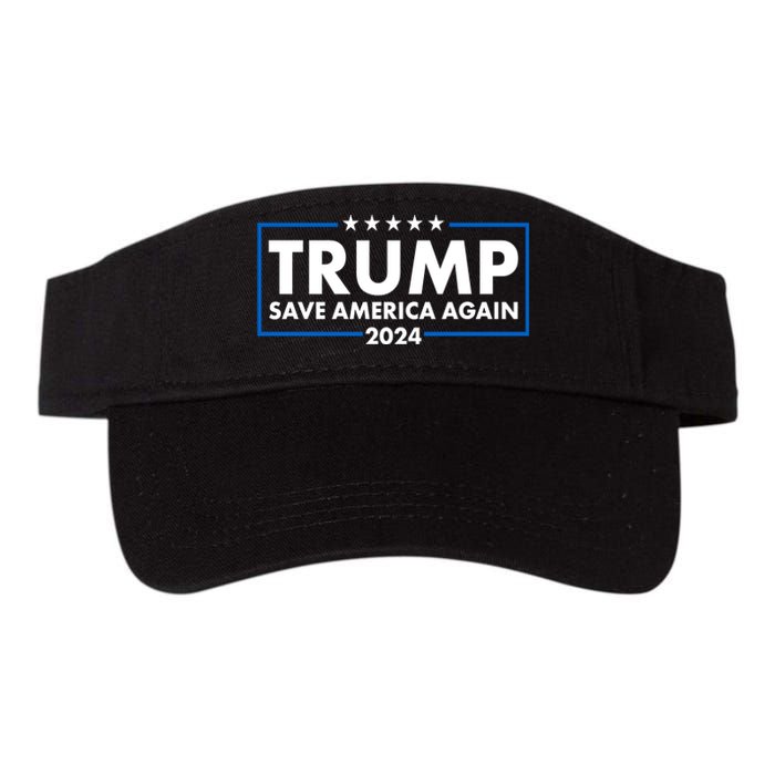 Trumo Save America Again 2024 Election Logo Valucap Bio-Washed Visor