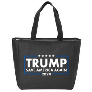 Trumo Save America Again 2024 Election Logo Zip Tote Bag