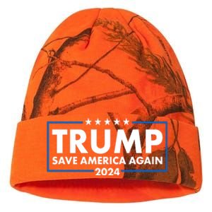 Trumo Save America Again 2024 Election Logo Kati Licensed 12" Camo Beanie