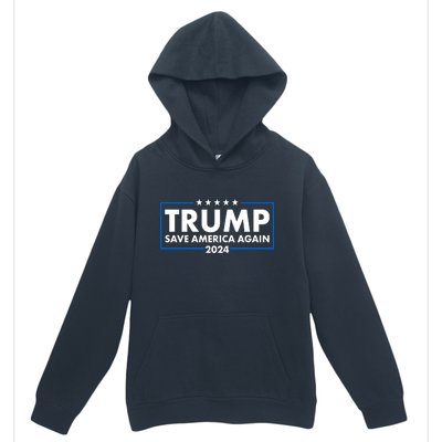 Trumo Save America Again 2024 Election Logo Urban Pullover Hoodie