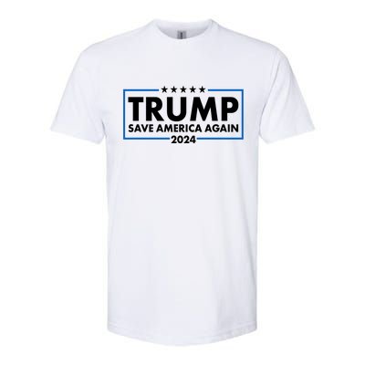 Trumo Save America Again 2024 Election Logo Softstyle® CVC T-Shirt