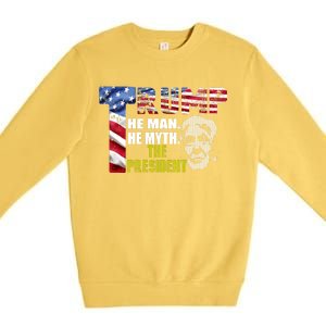 Trump - The Man The Myth The President Premium Crewneck Sweatshirt