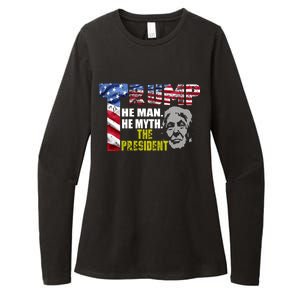 Trump - The Man The Myth The President Womens CVC Long Sleeve Shirt