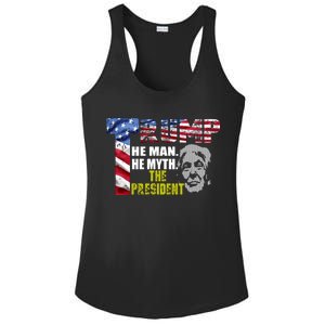 Trump - The Man The Myth The President Ladies PosiCharge Competitor Racerback Tank