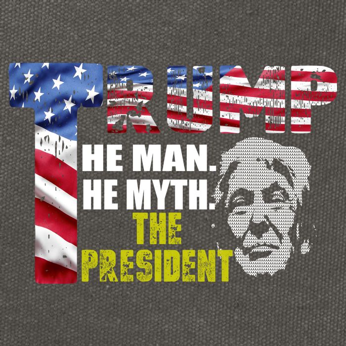 Trump - The Man The Myth The President Cotton Canvas Backpack