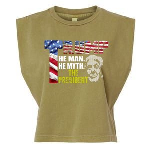 Trump - The Man The Myth The President Garment-Dyed Women's Muscle Tee