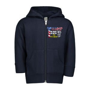 Trump - The Man The Myth The President Toddler Zip Fleece Hoodie