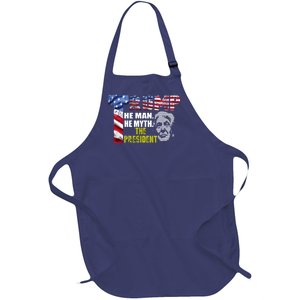 Trump - The Man The Myth The President Full-Length Apron With Pockets