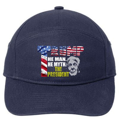 Trump - The Man The Myth The President 7-Panel Snapback Hat