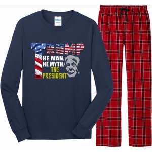 Trump - The Man The Myth The President Long Sleeve Pajama Set