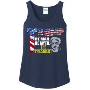 Trump - The Man The Myth The President Ladies Essential Tank