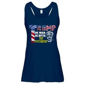 Trump - The Man The Myth The President Ladies Essential Flowy Tank