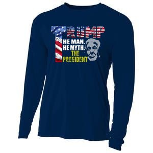 Trump - The Man The Myth The President Cooling Performance Long Sleeve Crew