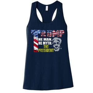 Trump - The Man The Myth The President Women's Racerback Tank