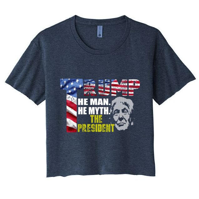 Trump - The Man The Myth The President Crop Top