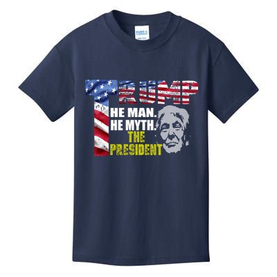 Trump - The Man The Myth The President Kids T-Shirt
