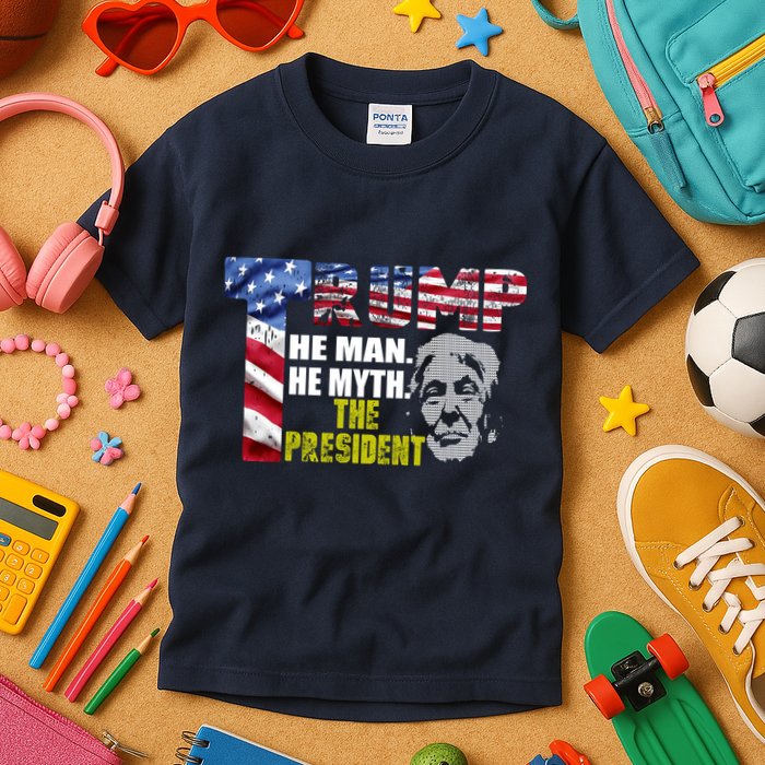 Trump - The Man The Myth The President Kids T-Shirt