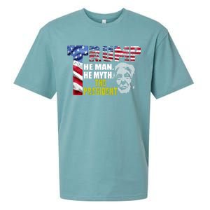 Trump - The Man The Myth The President Sueded Cloud Jersey T-Shirt