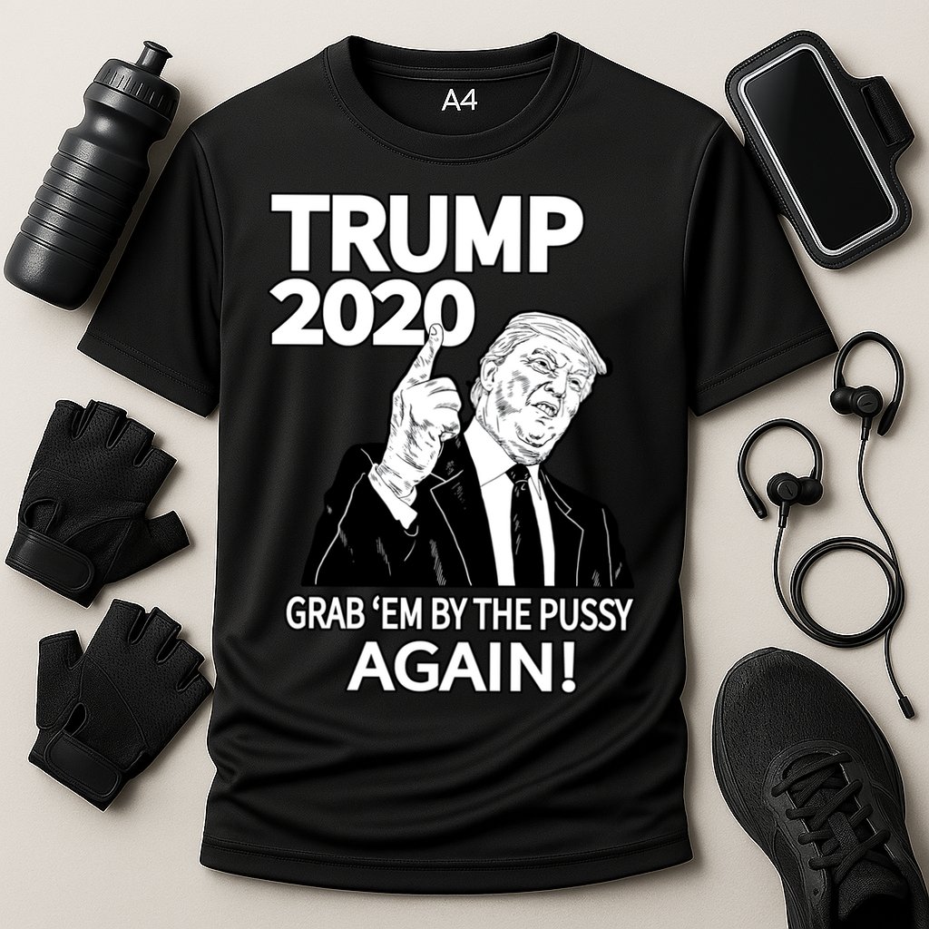 Trump 2020 Grab Em' Again Cooling Performance Crew T-Shirt