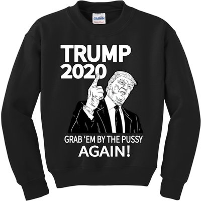 Trump 2020 Grab Em' Again Kids Sweatshirt