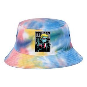 Trump 2024 Comic Tie Dye Newport Bucket Hat