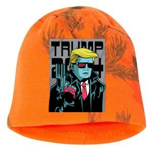 Trump 2024 Comic Kati - Camo Knit Beanie