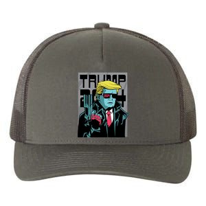 Trump 2024 Comic Yupoong Adult 5-Panel Trucker Hat