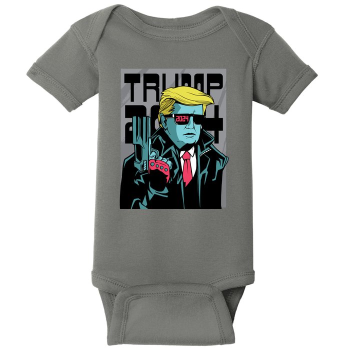 Trump 2024 Comic Baby Bodysuit