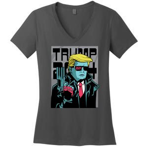 Trump 2024 Comic Women's V-Neck T-Shirt